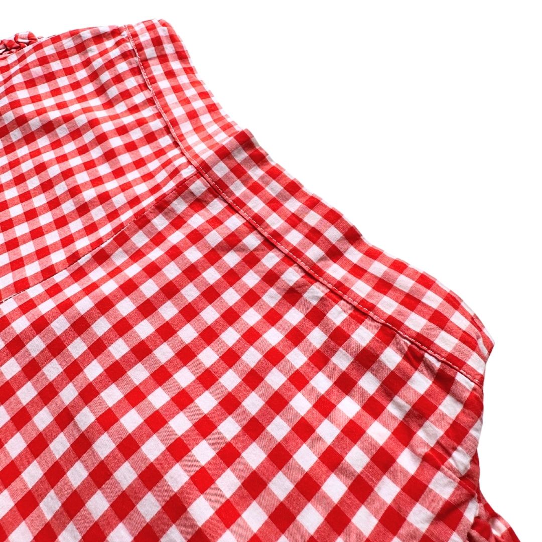 SONIA RYKIEL - Short vichy rouge et blanc - 6 ans