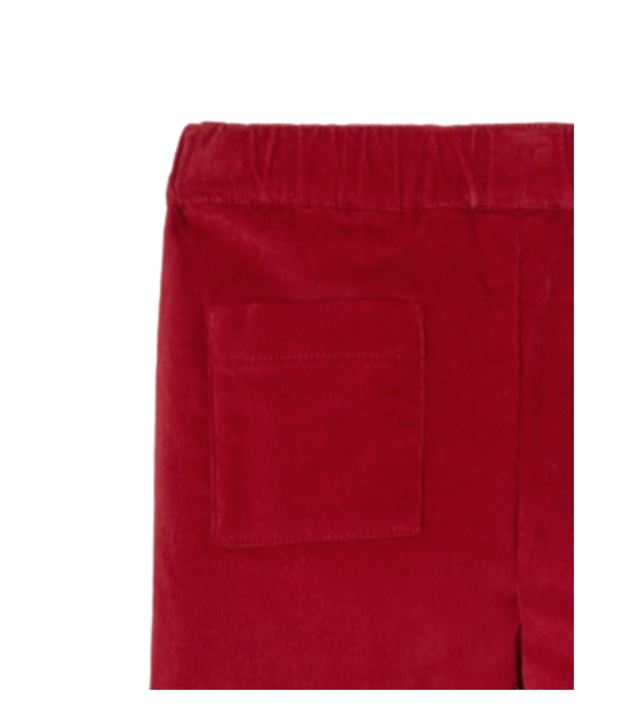 JACADI - Pantalon en velours rouge - 2 ans