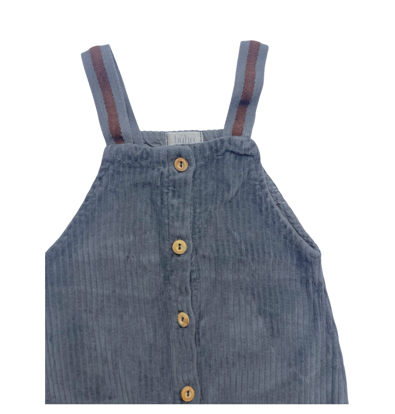 BUHO - Grauer Samt-Overall - 24 Monate