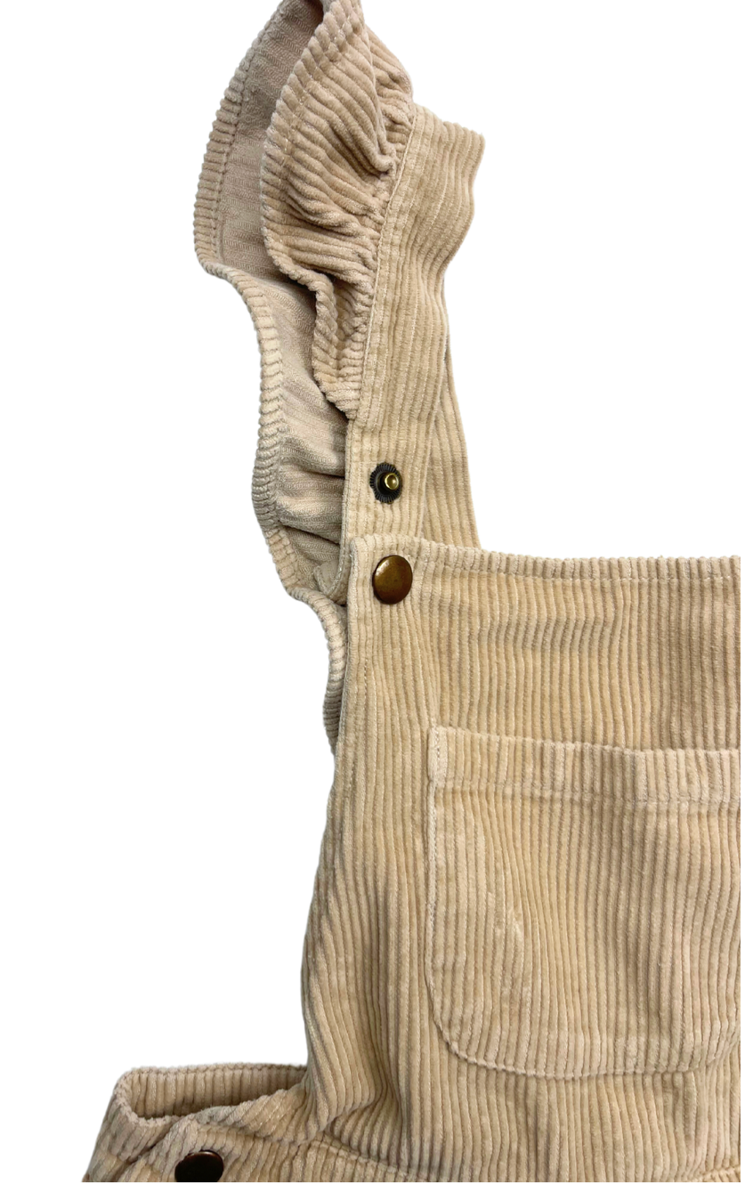 LOUIS LOUISE - Salopette beige en velours - 10 ans