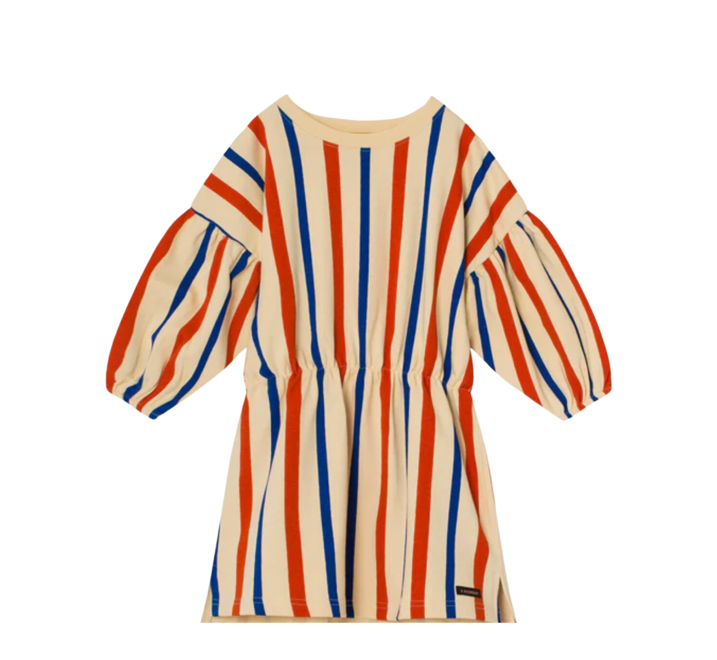A MONDAY IN COPENHAGEN - Robe beige à rayures bleues et rouges - 8 ans