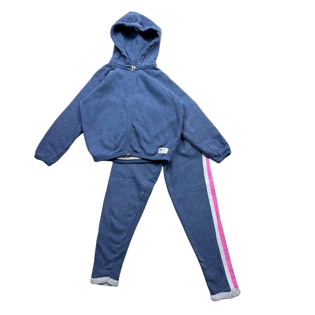 AO76 - Ensemble jogging et veste zippée bleu - 6 ans
