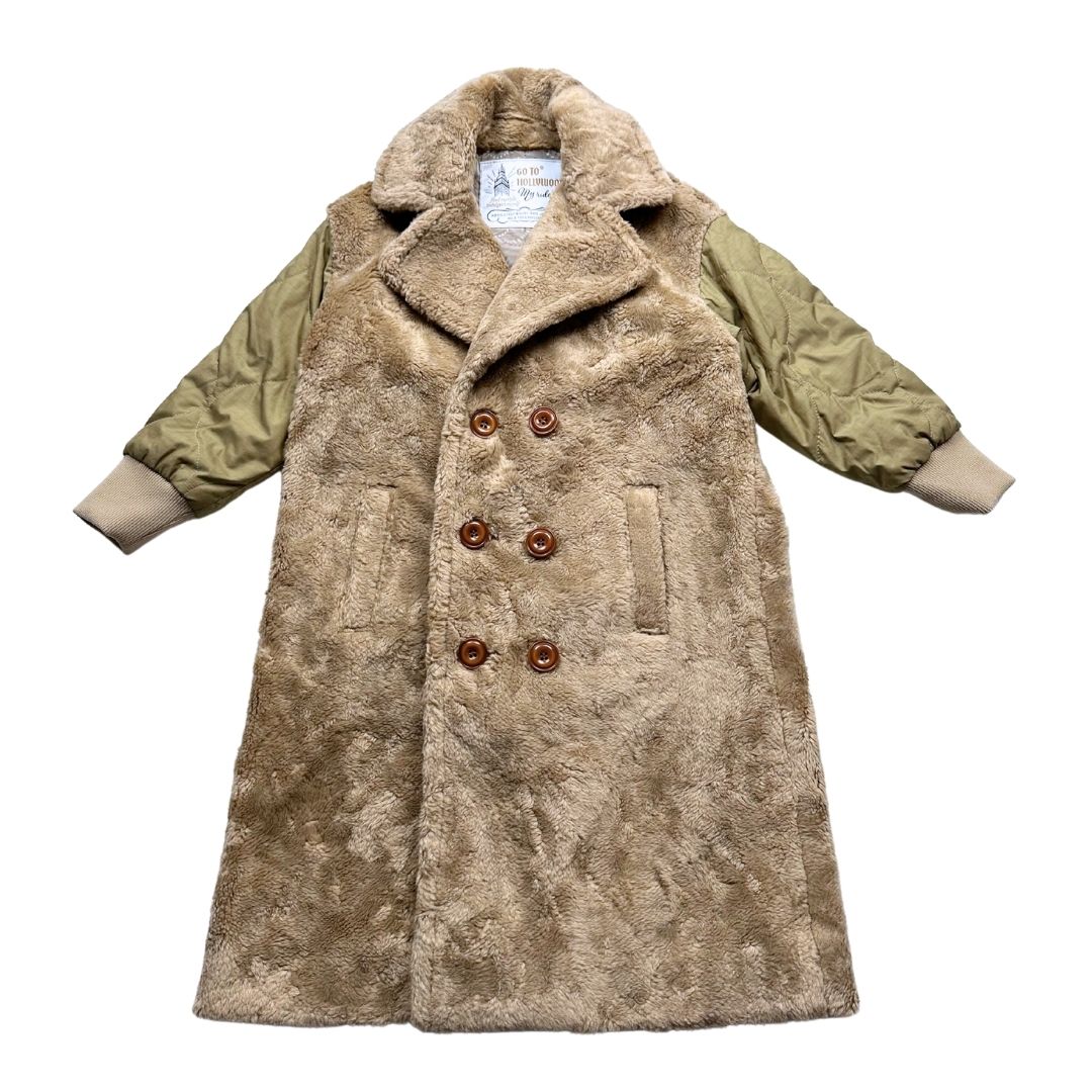 GO TO HOLLYWOOD - Brown and green faux fur coat - 5 years