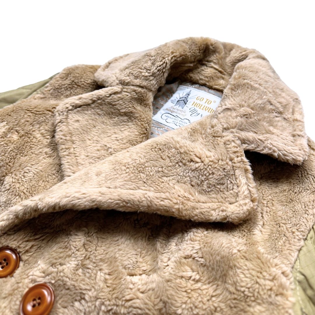 GO TO HOLLYWOOD - Brown and green faux fur coat - 5 years