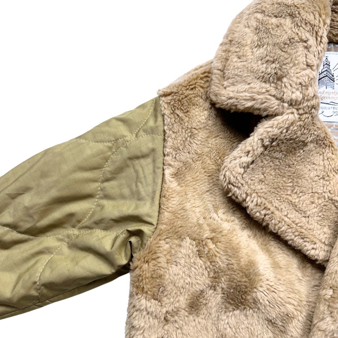 GO TO HOLLYWOOD - Brown and green faux fur coat - 5 years