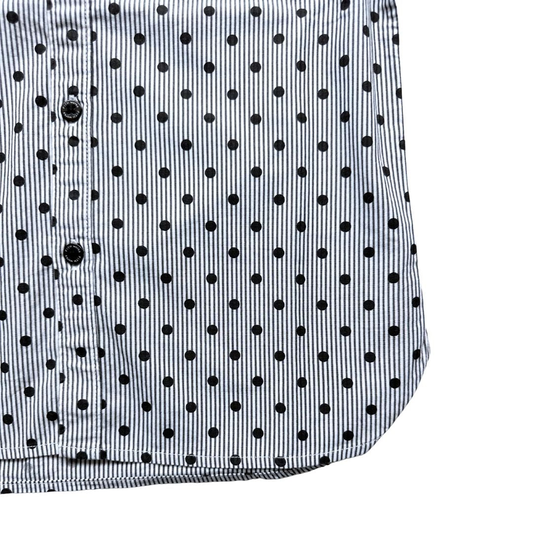 FITH - Chemise noire et blanche à pois - 9 ans