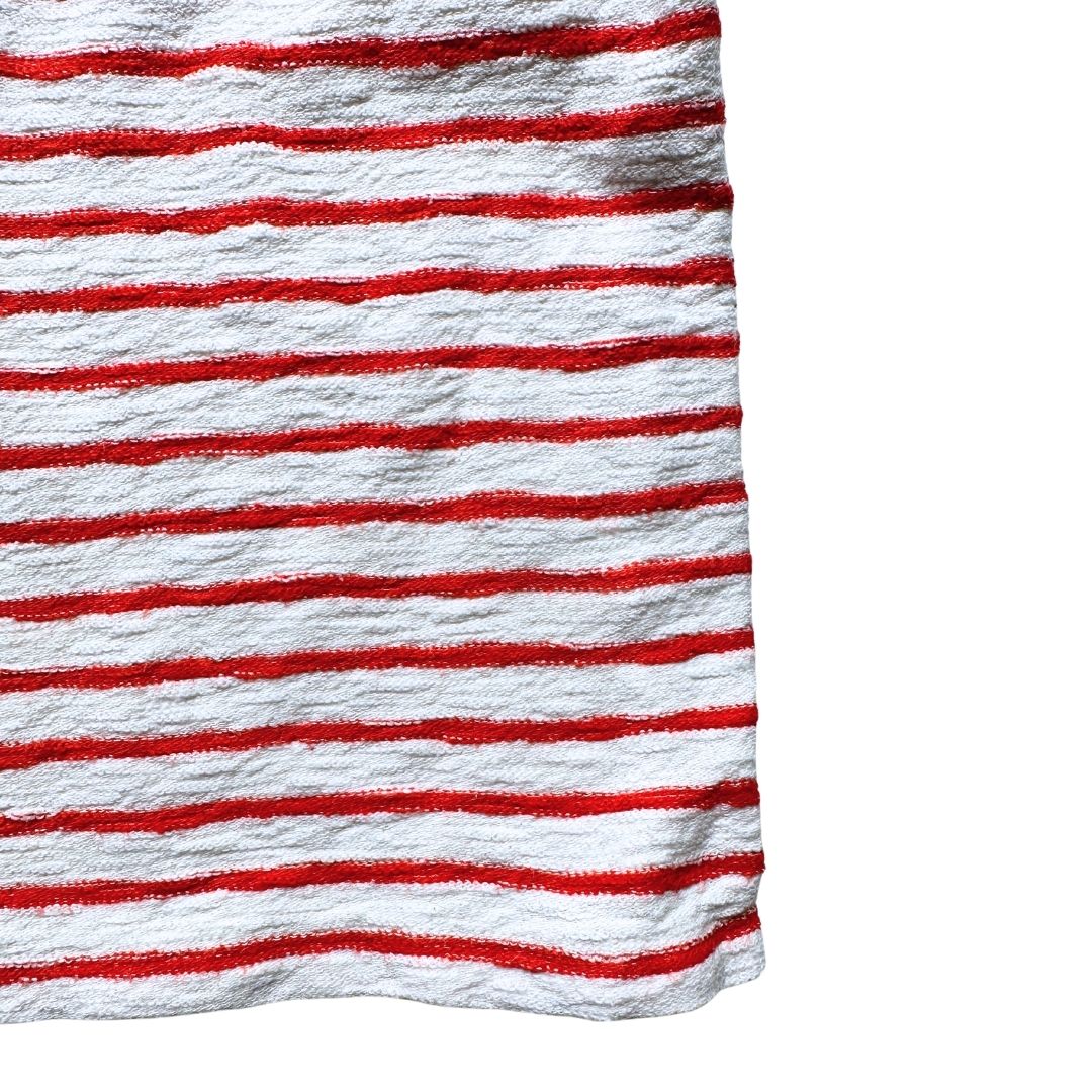 BONTON - Weiß-rotes Langarm-T-Shirt - 8 Jahre