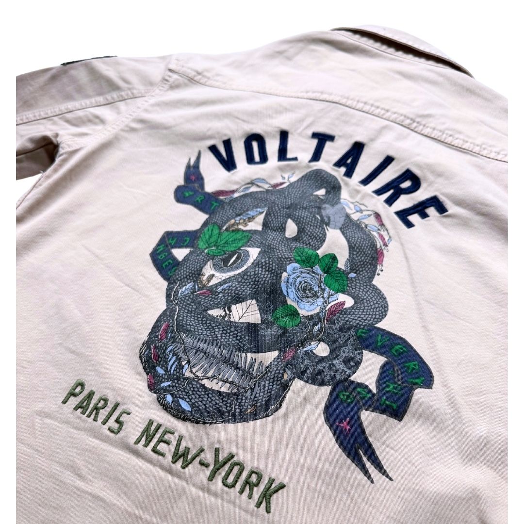 ZADIG & VOLTAIRE - Pink jacket with embroidery and prints - 10 years