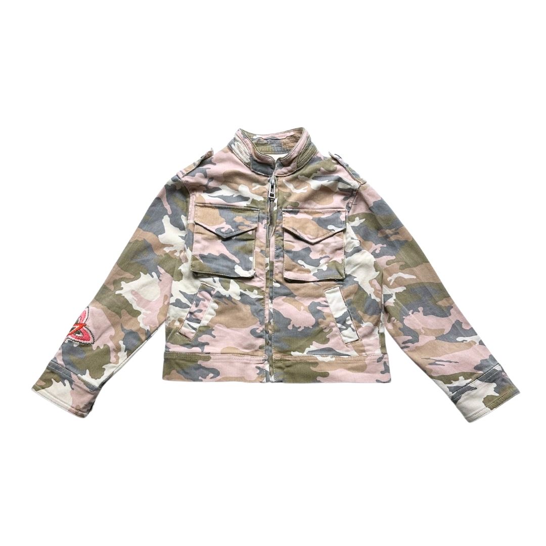 ZADIG & VOLTAIRE - Jeansjacke mit Militärdruck - 6 Jahre