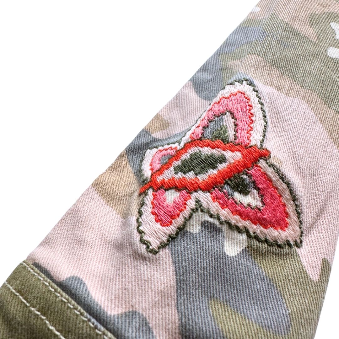 ZADIG & VOLTAIRE - Military print denim jacket - 6 years