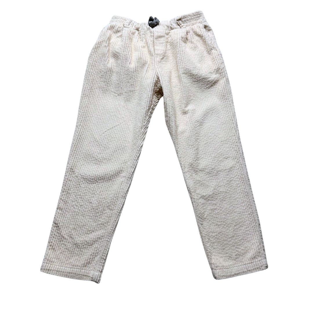 ELEVENTY - pantalon effet velours crème - 8 ans