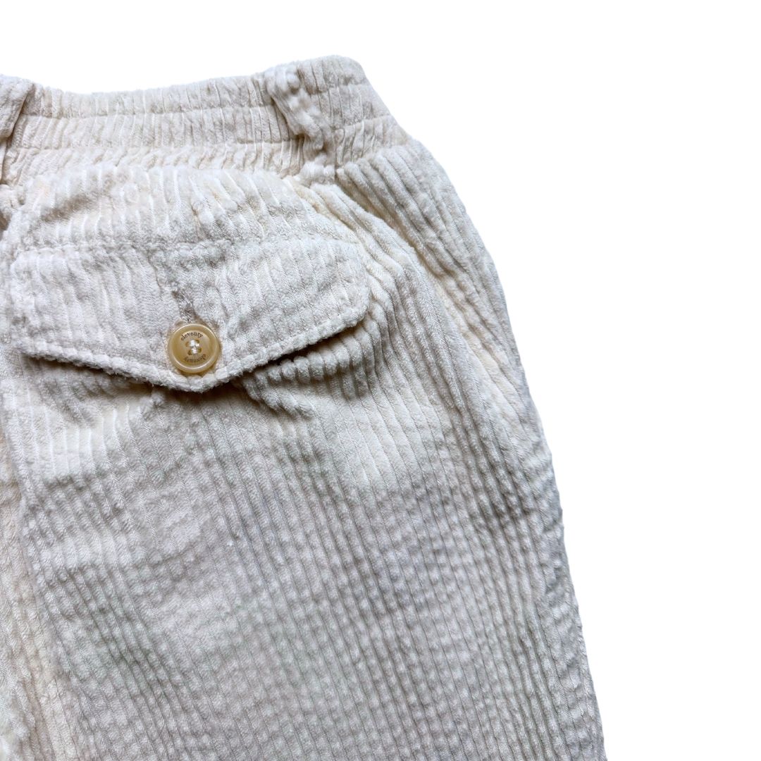 ELEVENTY - pantalon effet velours crème - 8 ans