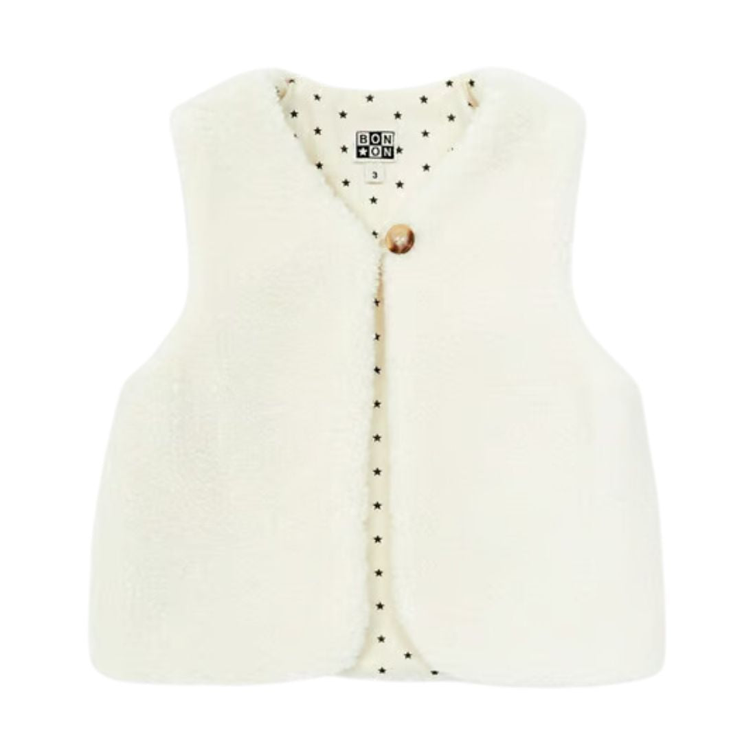 BONTON - Sleeveless fur jacket - 8 years