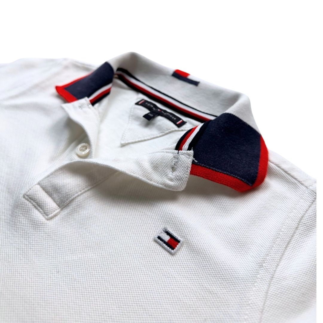 TOMMY HILFIGER - Polo à manches courtes blanc - 5 ans