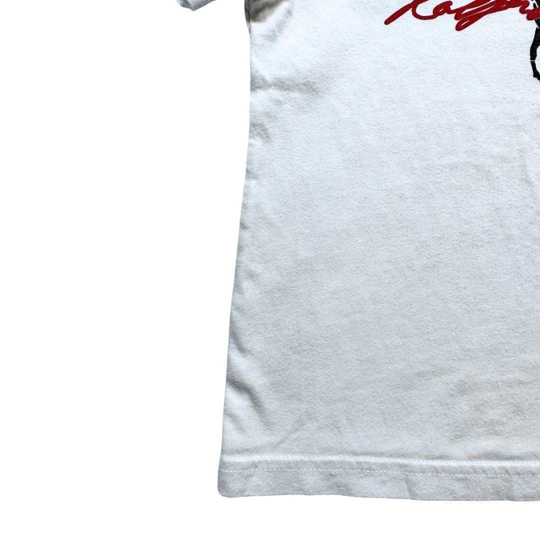 RALPH LAUREN - Weißes bedrucktes T-Shirt - 4 Jahre