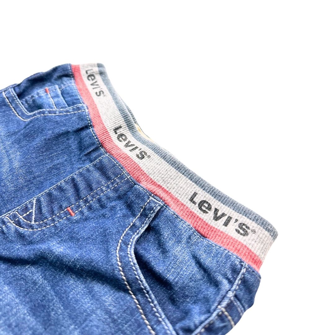 LEVI'S - Jean bleu avec élastique - 2 ans