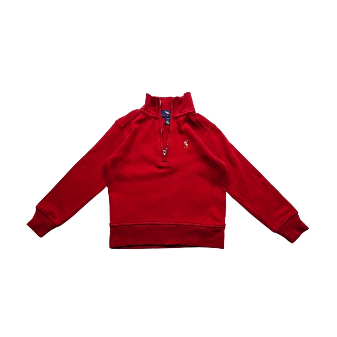 RALPH LAUREN - Sweat rouge - 2 ans