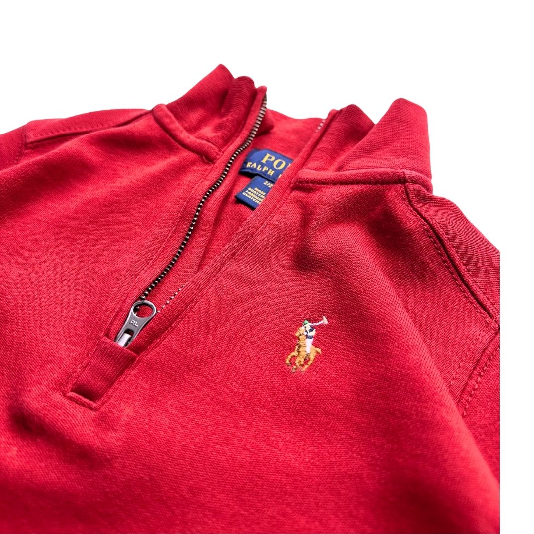 RALPH LAUREN - Sweat rouge - 2 ans