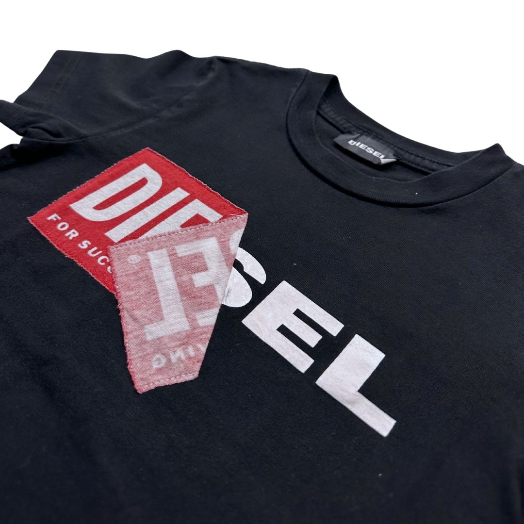 DIESEL - T-shirt noir avec imptimé - 4 ans
