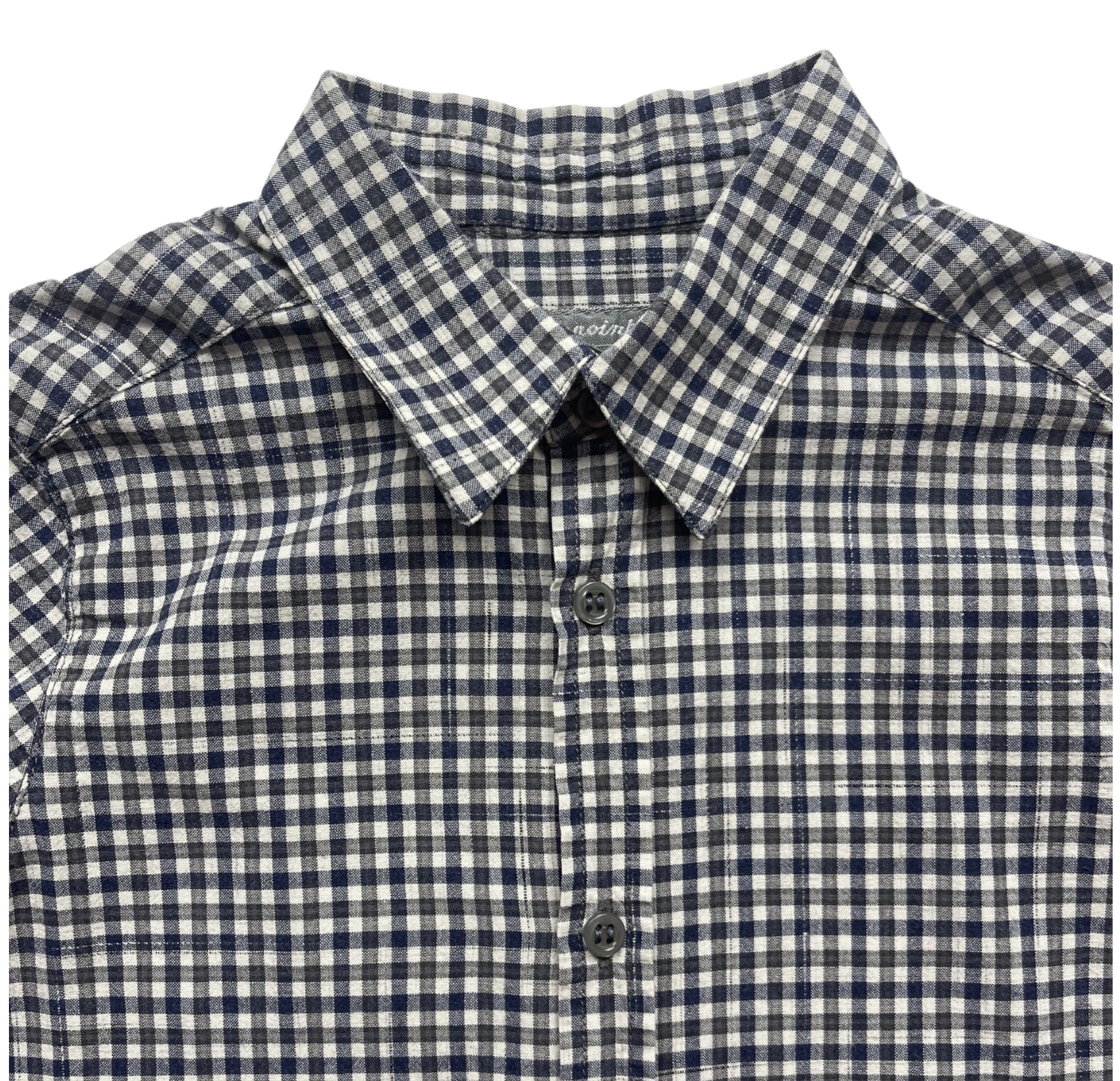 BONPOINT - Grey and blue checked shirt - 4 years