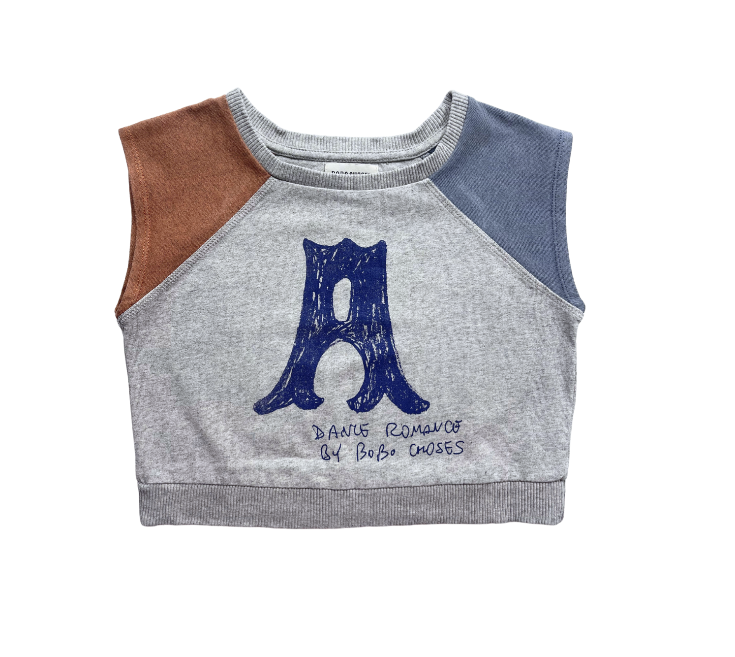 BOBO CHOSES - Gray sleeveless sweatshirt - 2/3 years