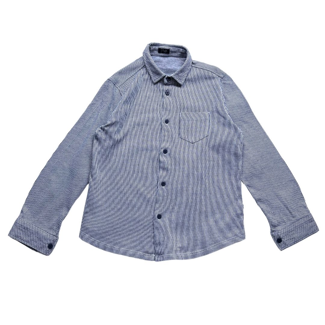 IL GUFO - Blue and white striped shirt - 8 years