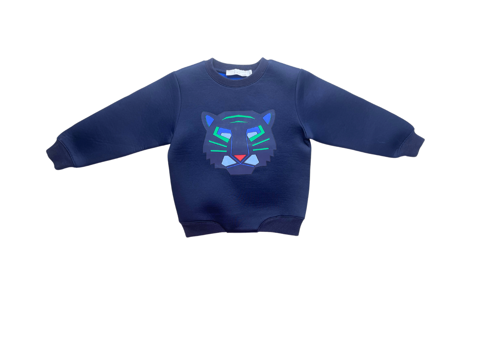 STELLA MCCARTNEY - Sweat bleu marine tête de tigre - 4 ans