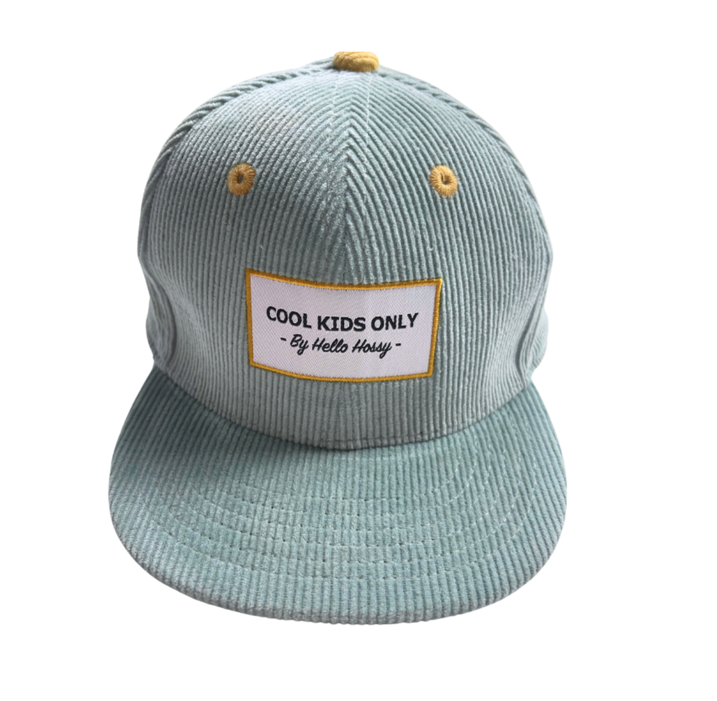 HELLO HOSSY - Casquette « Cool Kids Only » velours turquoise - 9/18 mois
