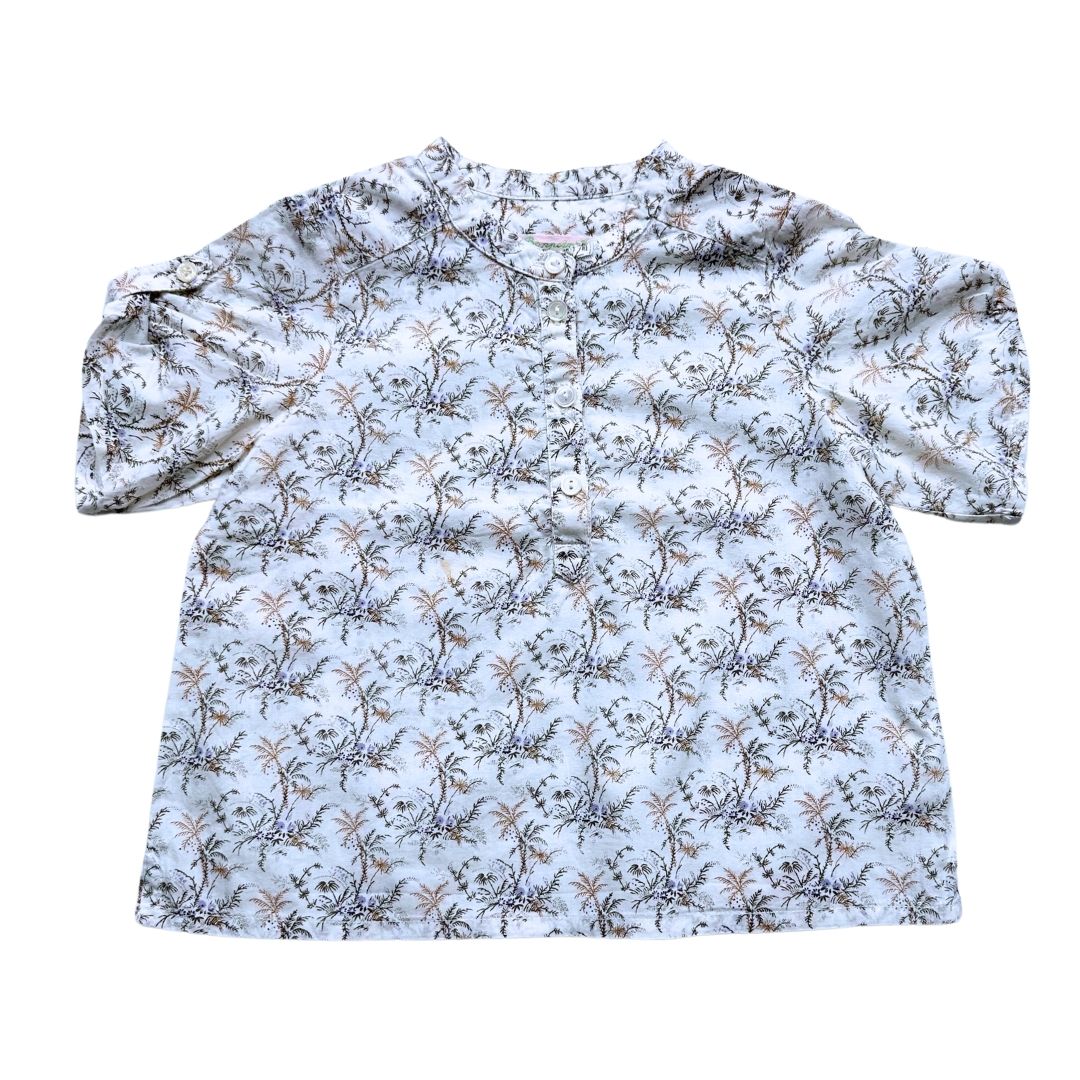 BONPOINT - Cream floral blouse - 18 months