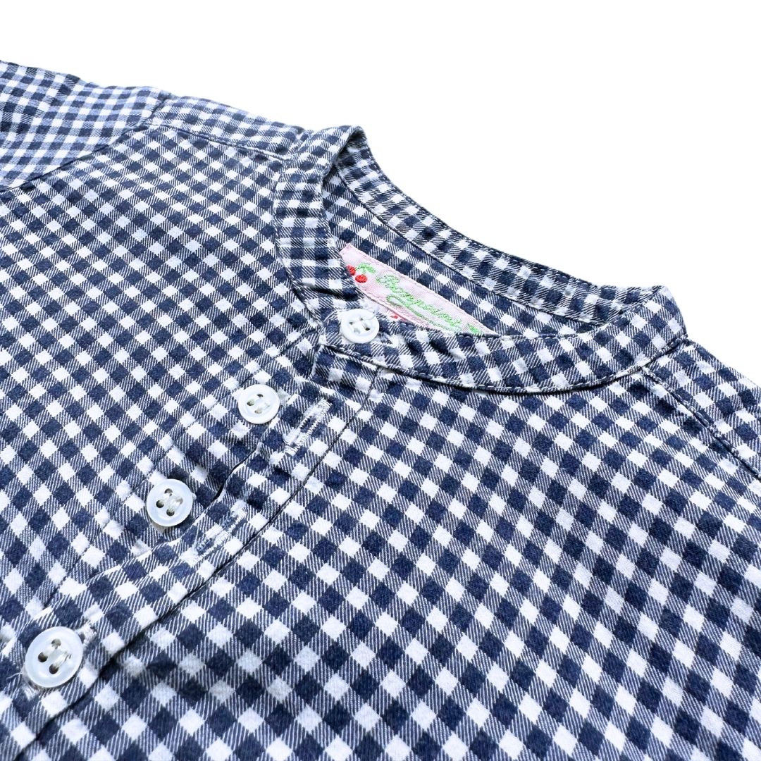 BONPOINT - Blue and white checked shirt - 18 months