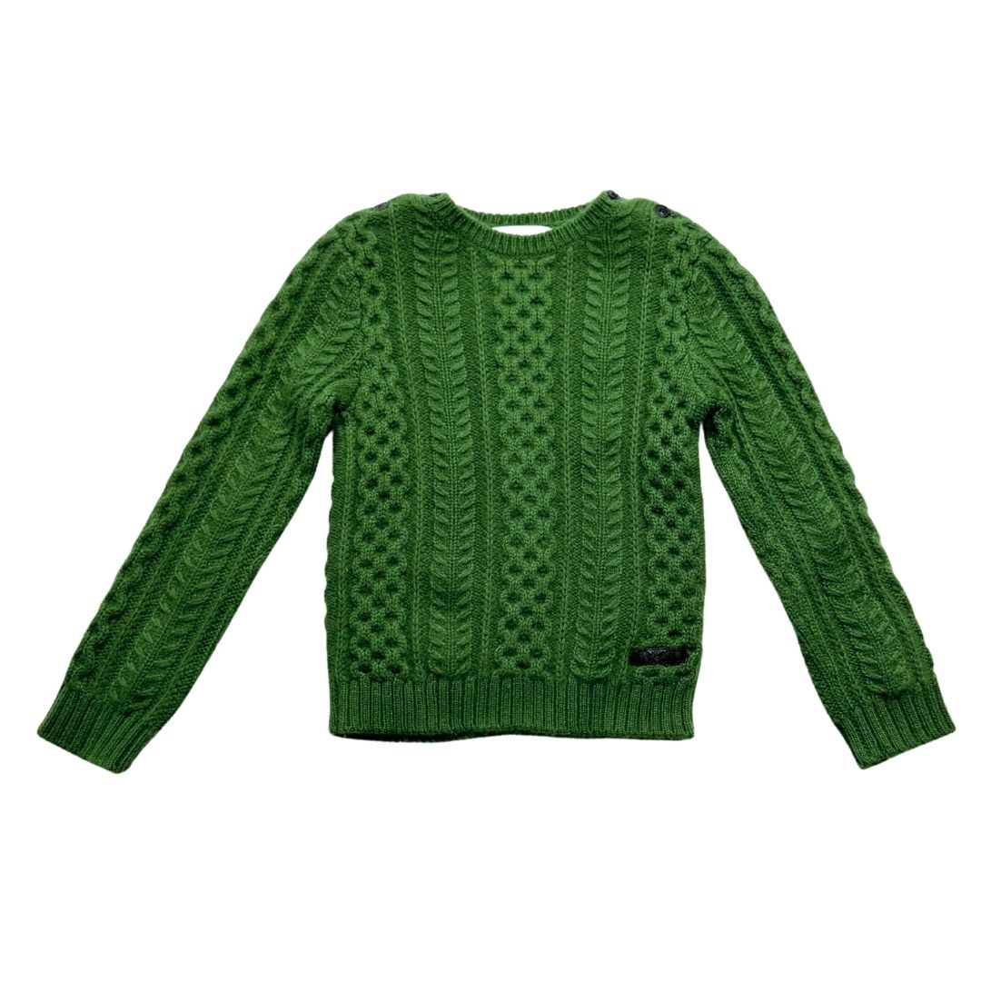 BURBERRY - Pull en cachemire vert - 2 ans