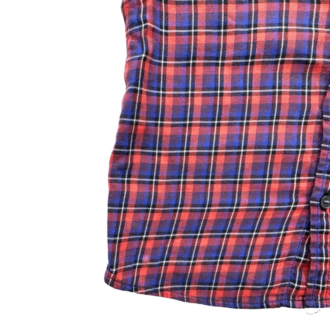 BURBERRY - Chemise à carreaux bleu et rouge - 18 mois