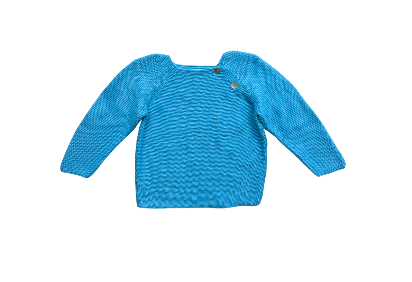 LA COQUETA - Pull en coton bleu - 3 ans