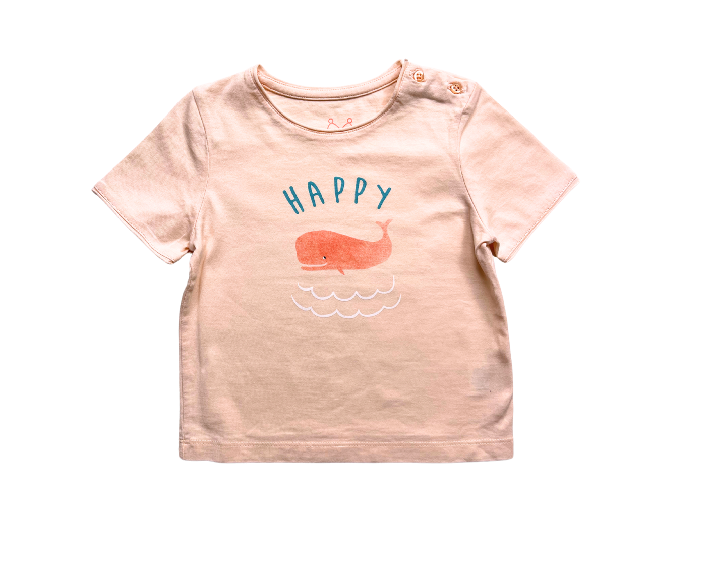MARIE CHANTAL - T-shirt rose clair motif baleine « HAPPY » - 2 ans