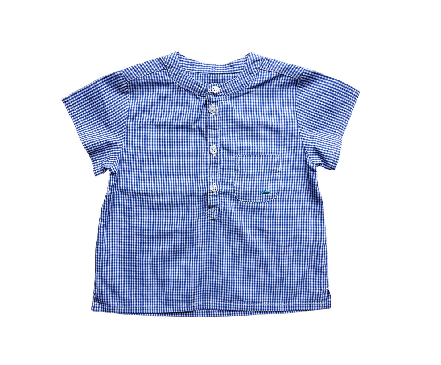 MARIE CHANTAL - Blouse à carreaux bleue - 2 ans