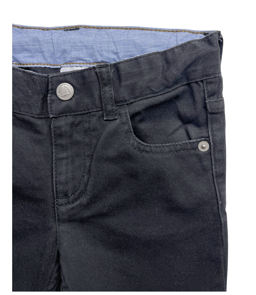 PETIT BATEAU - Jean droit noir - 3 ans