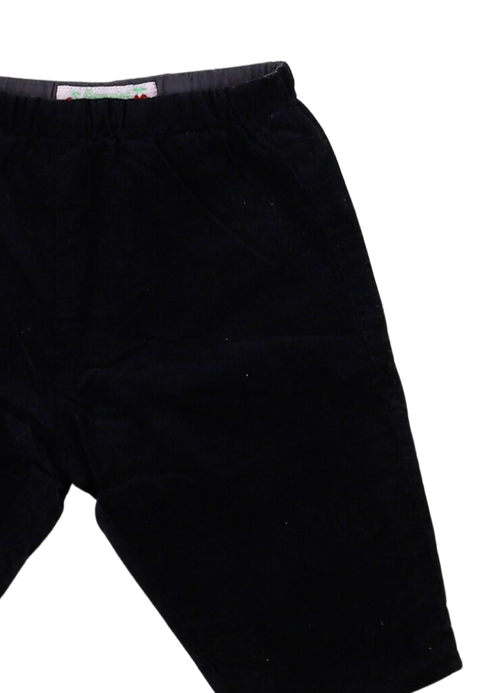 BONPOINT - Pantalon noir en velours- 18 mois