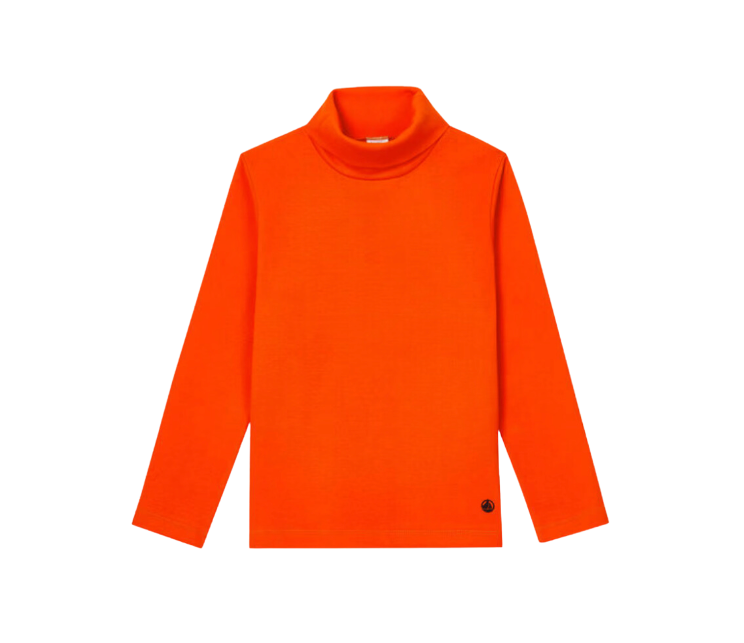 PETIT BATEAU - Oranger Rollkragenpullover - 4 Jahre