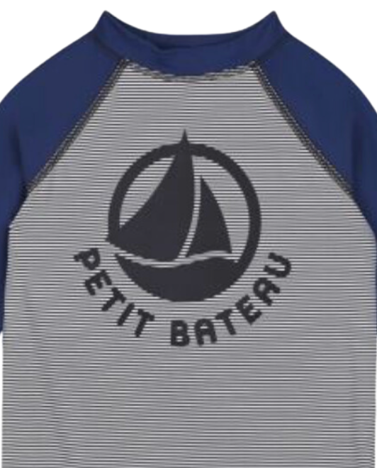 PETIT BATEAU - Marineblaues UV-Schutz-T-Shirt - 4 Jahre