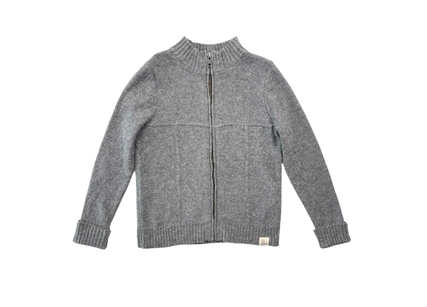 BONPOINT - Graue Wollstrickjacke - 6 Jahre