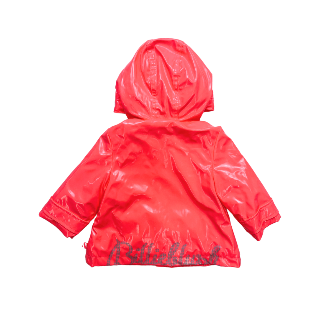 BILLIE BLUSH - Orange/pinker Regenmantel mit Kapuze - 9 Monate