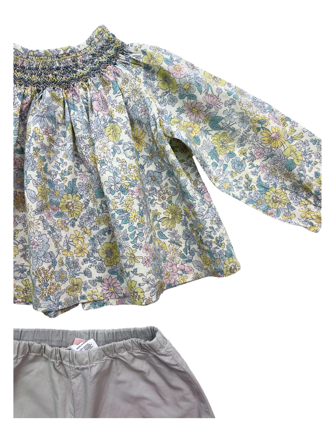 BONPOINT - Set aus Bluse und Hose mit Blumenmuster - 6 Monate