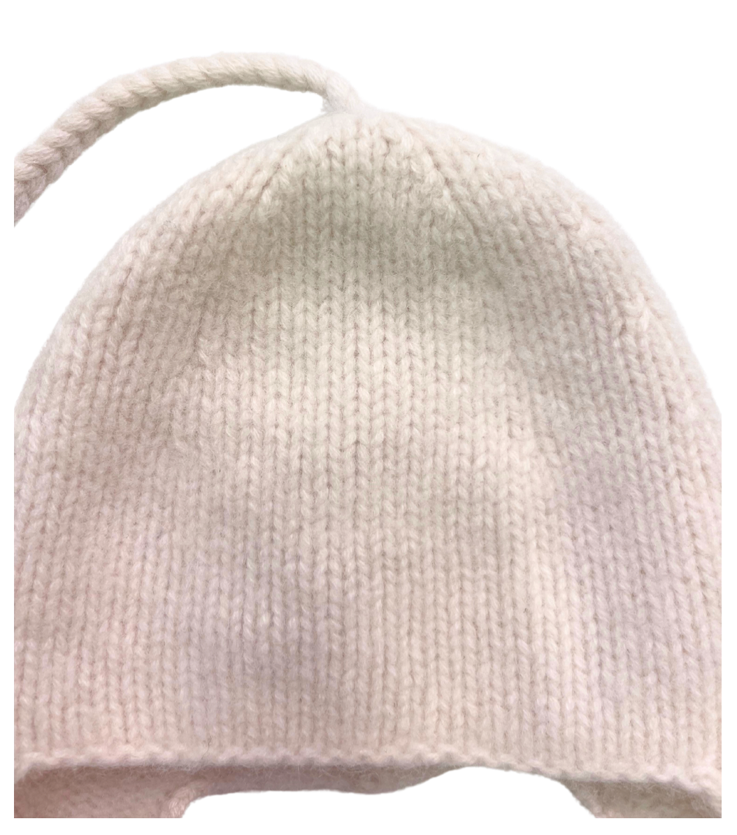 BONPOINT - Bonnet en cachemire rose claire - 0 mois