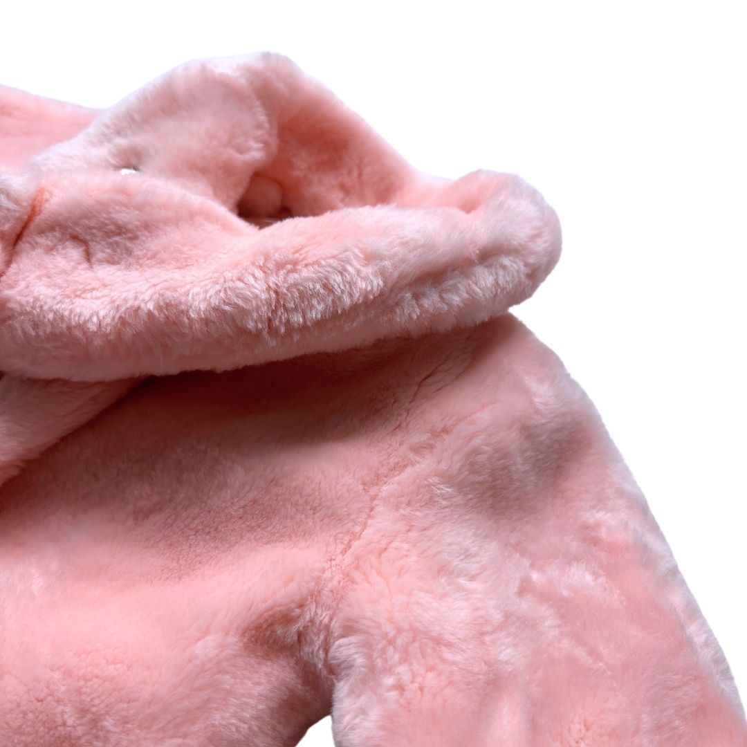 LILI GAUFRETTE - Manteau en fausse fourrure rose - 3 mois