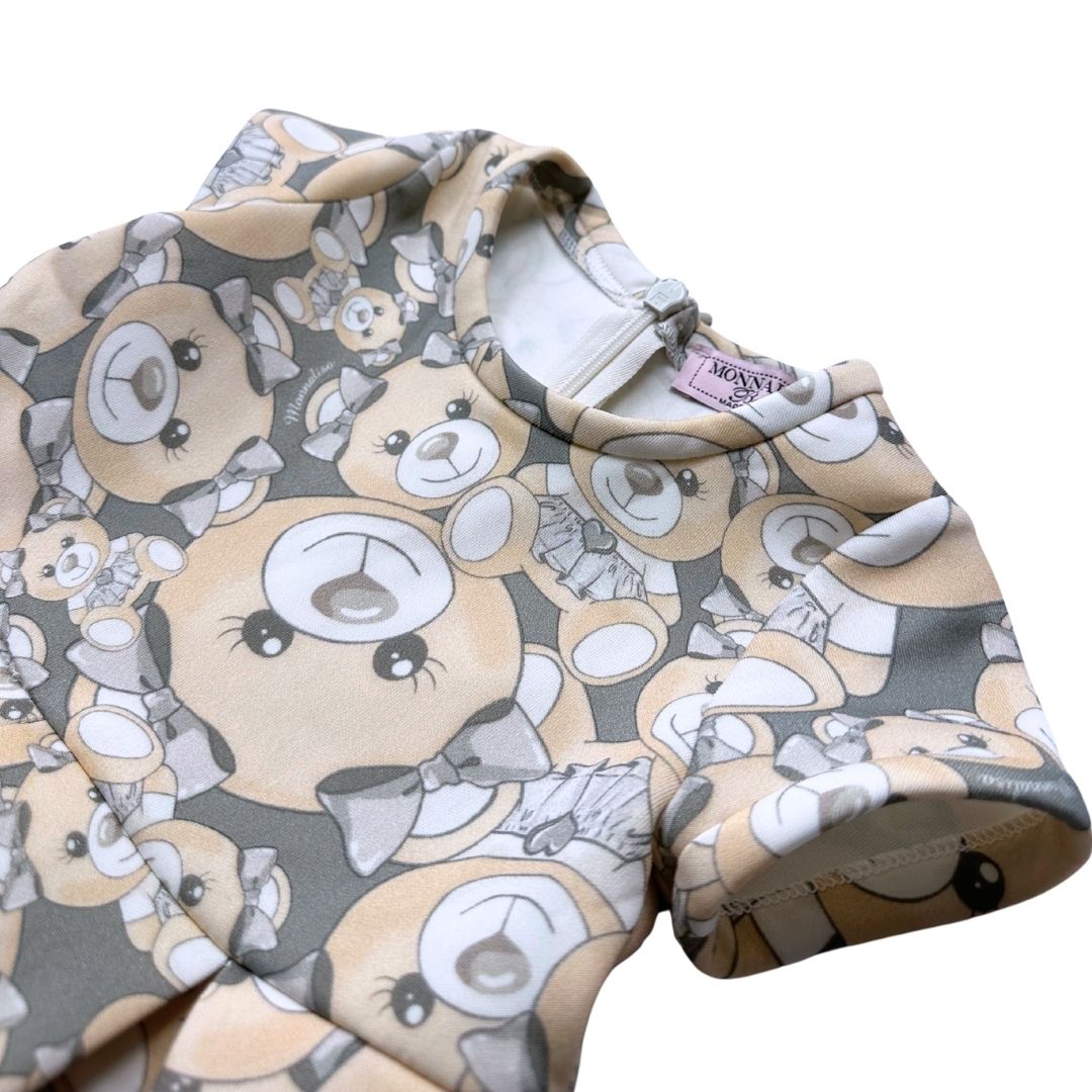 MONNALISA - Teddy bear print dress - 18 months