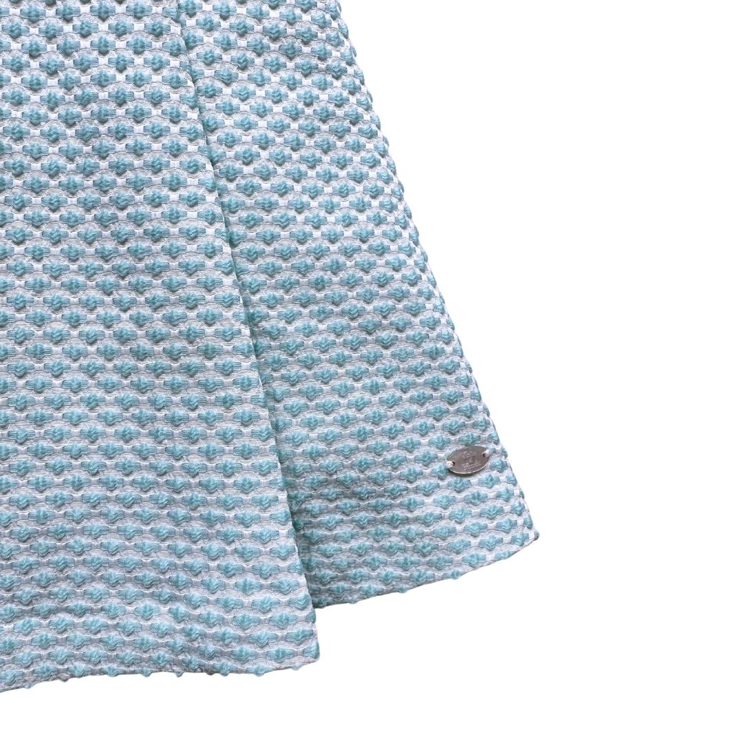 TARTINE & CHOCOLAT - Strukturiertes blau-weißes Kleid - 18 Monate