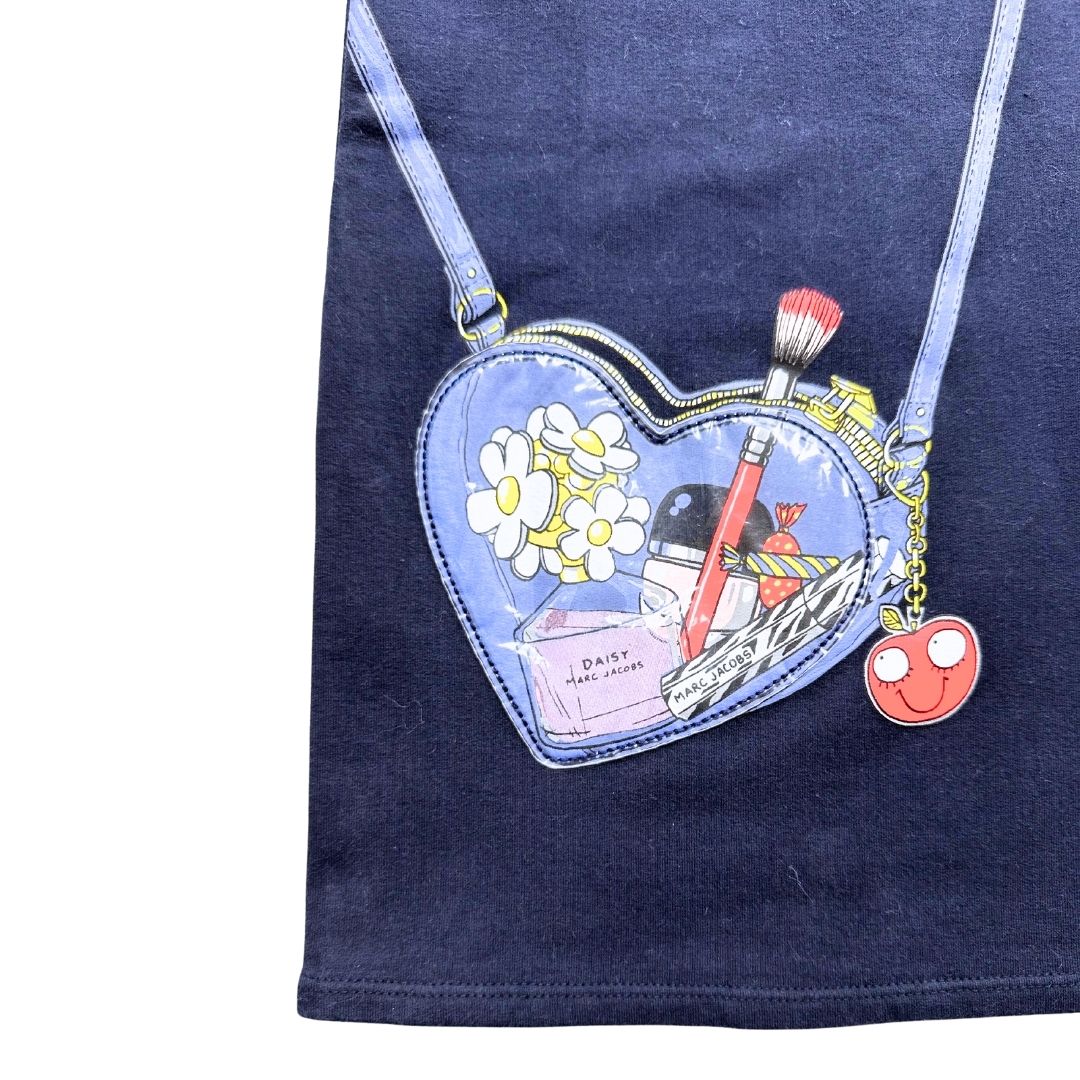 LITTLE MARC JACOBS - Marineblaues Kleid mit Aufdruck - 2 Jahre