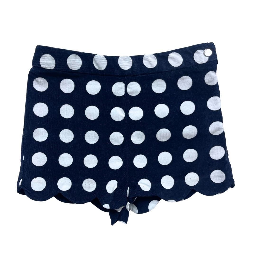JACADI - Short bleu marine en velours à pois - 5 ans
