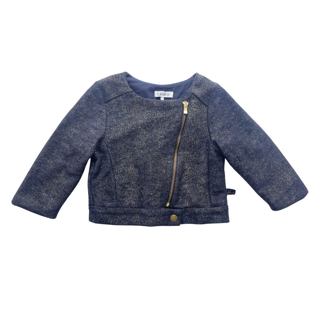 IKKS - Veste bleu marine fil doré - 12 mois