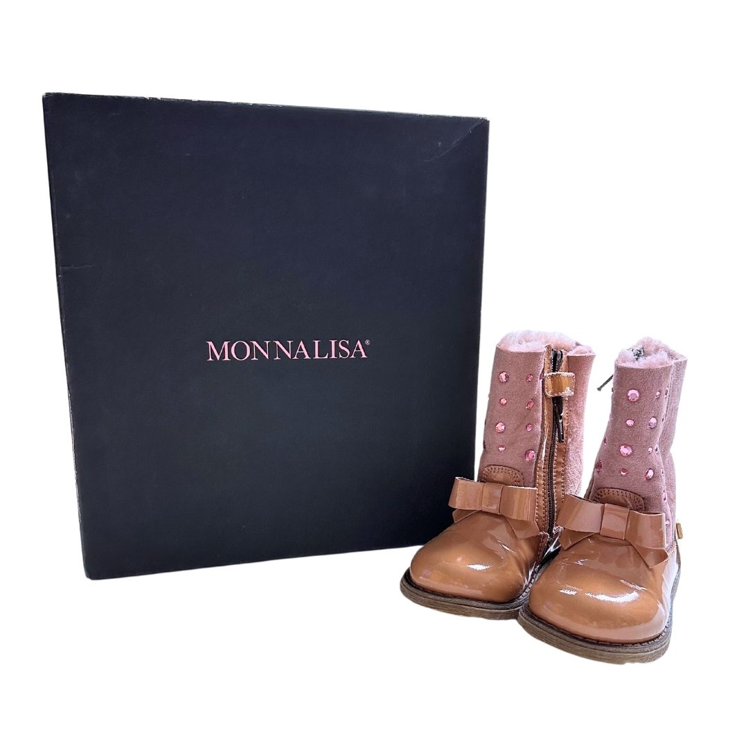 MONNALISA - Pink ankle boots with details - 22